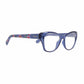 Salvatore Ferragamo SF2827-414 Blue Square Women's Plastic Eyeglasses 886895370905