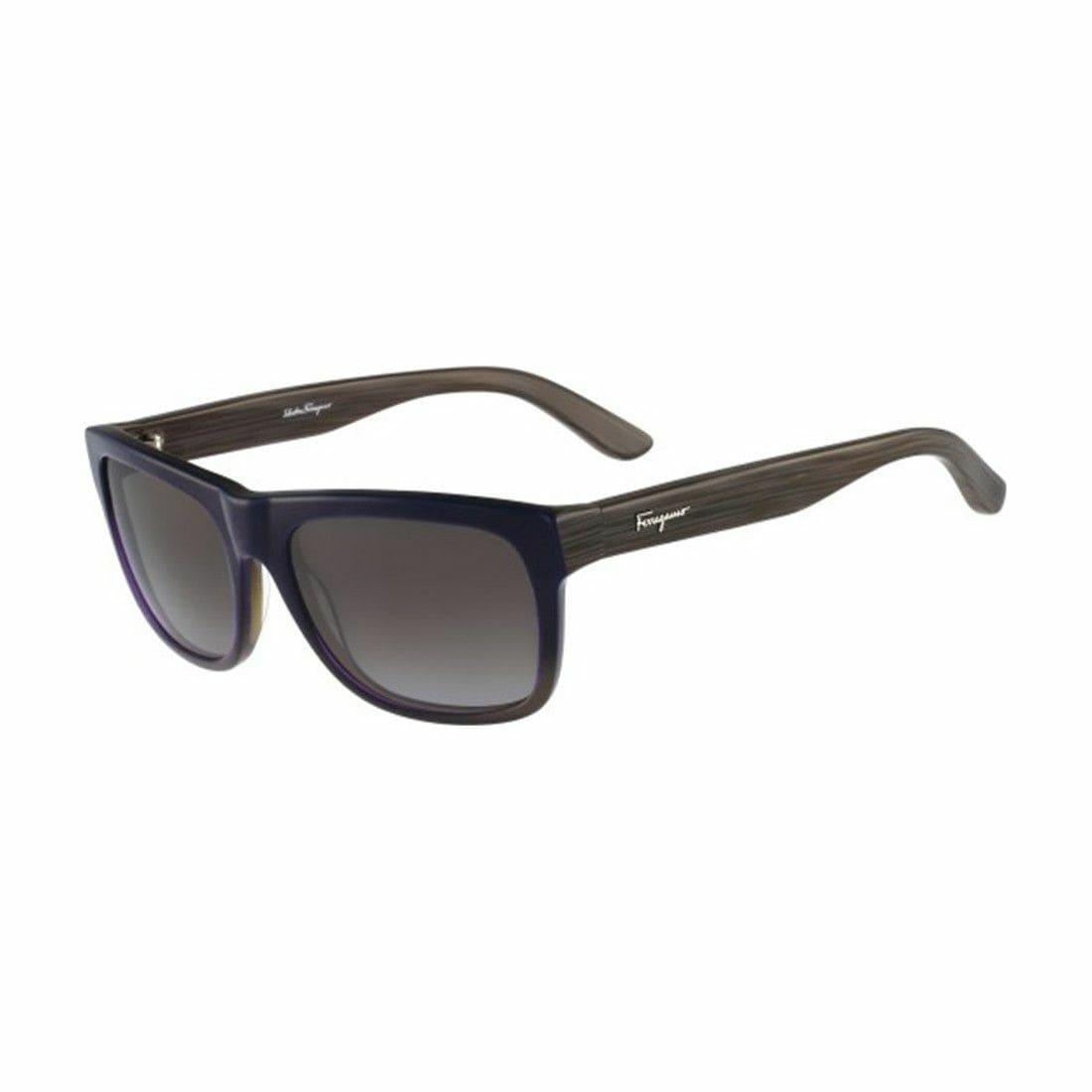 Salvatore Ferragamo SF686S-401 Blue Square Grey Lens Sunglasses 883121937864