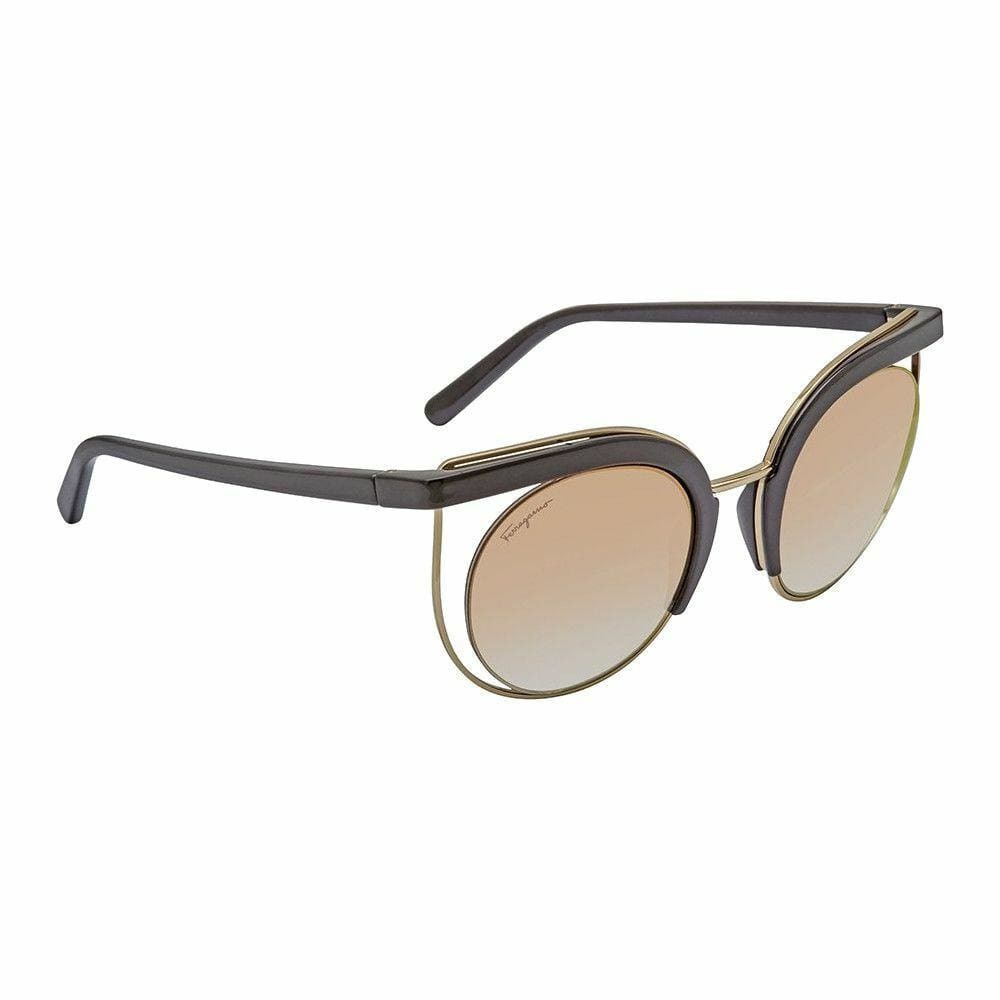 Salvatore Ferragamo SF909S-001 Black Cat-Eye Brown Gradient Lens Women's Sunglasses 886895363365