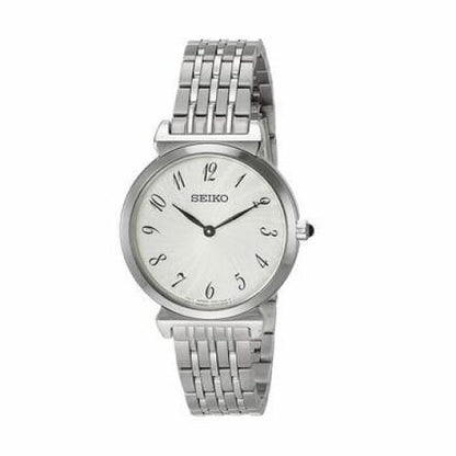 Seiko SFQ801 Essentials Stainless Steel Silver Patterned 