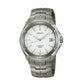 Seiko SGEB33 White Dial Men's Silver Titanium Quartz Watch