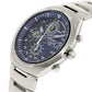 Seiko SND079 Stainless Steel Blue Dial Men's Chronograph Watch 029665122209