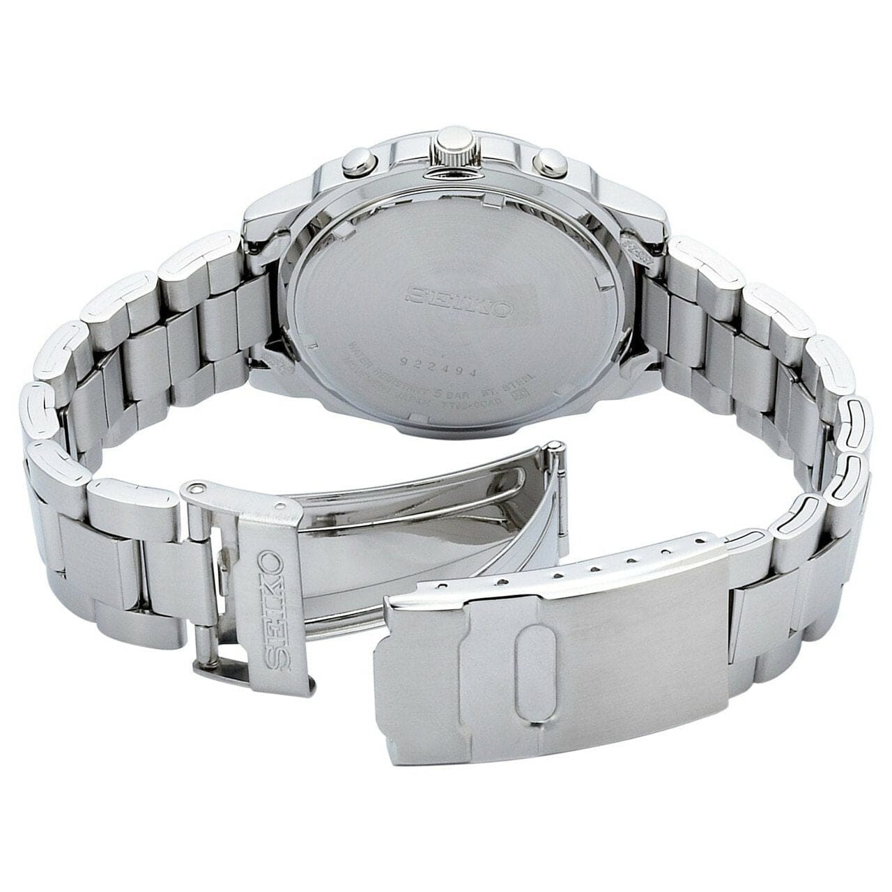 Seiko SNDB33 Stainless Steel Silver Dial Men's Chronograph Watch 4954628113962