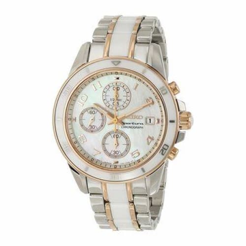 Seiko SNDX54 Two Tone Rosegold Mother of Pearl Dial Women’s 