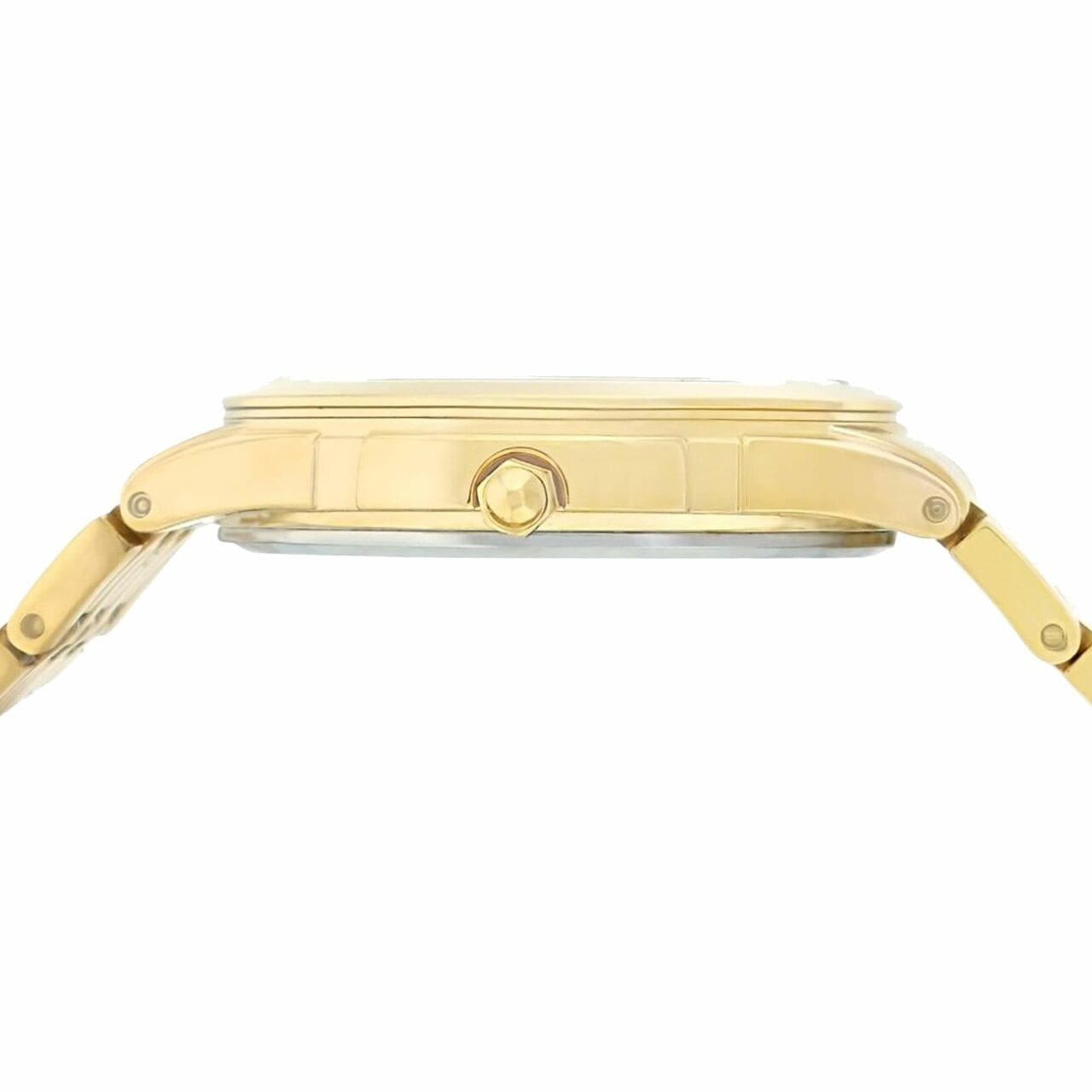 Seiko SNE130 Solar Gold Tone Stainless Steel Gold Dial Men's Quartz Watch 029665156365