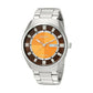 Seiko SNKN75 Recraft Silver Stainless Steel Orange Dial Men's Automatic Watch 029665184535