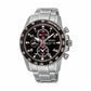 Seiko SSC271 Sportura Solar Stainless Steel Black Dial Men's Chronograph Watch 029665176134