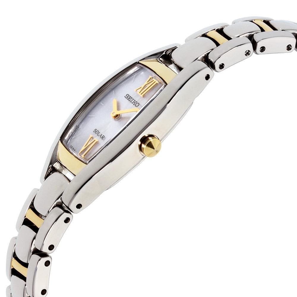 Seiko SUP318 Core Two Tone Stainless Steel Silver Dial Women's Watch 029665184818
