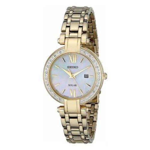 Seiko SUT182 Tressia Gold Stainless Mother of Pearl Dial 