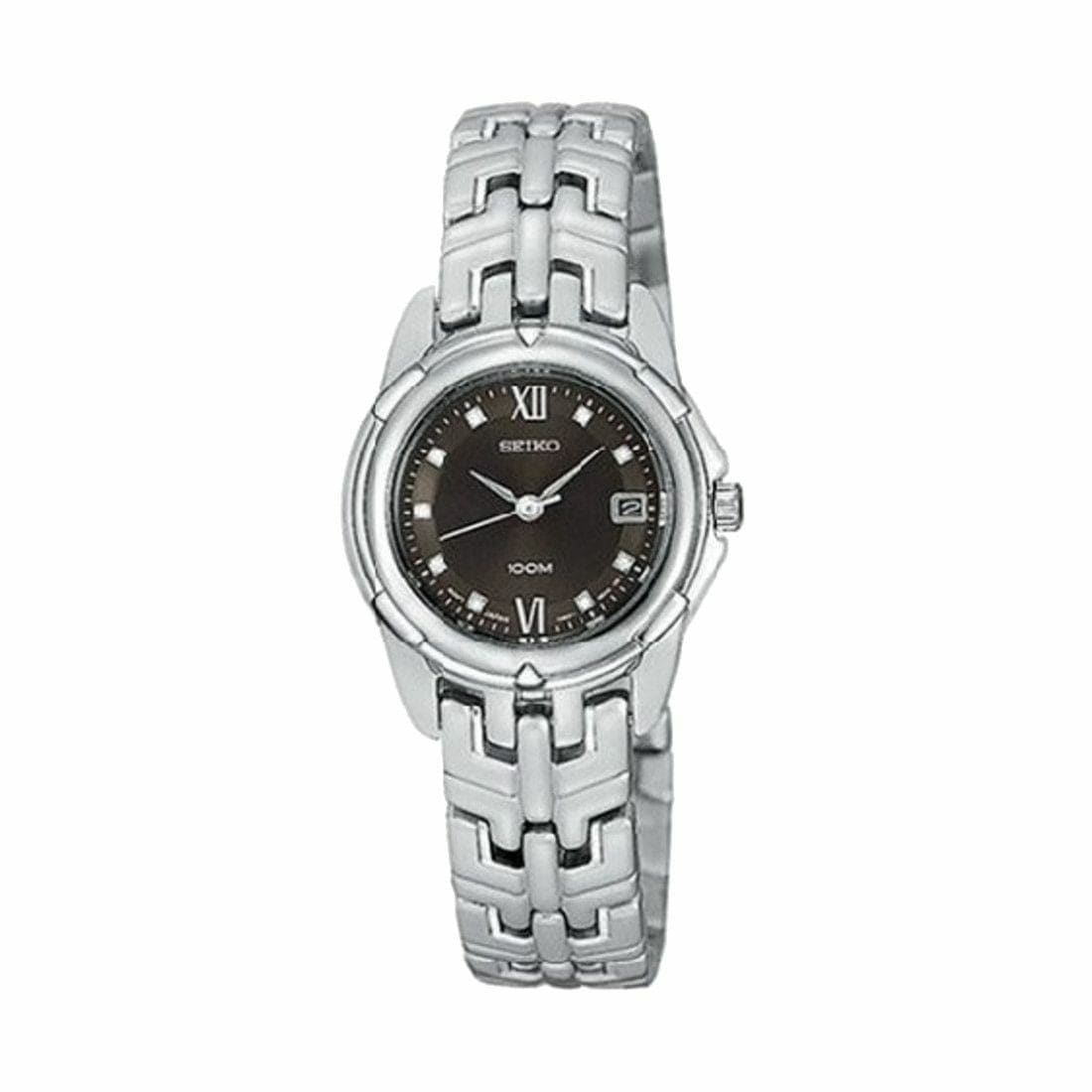 Seiko SXD577 Le Grand Sport Stainless Steel Black Dial Women's Quartz Watch