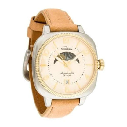 Shinola 10000279 The Gomelsky Cream Dial Beige Leather 