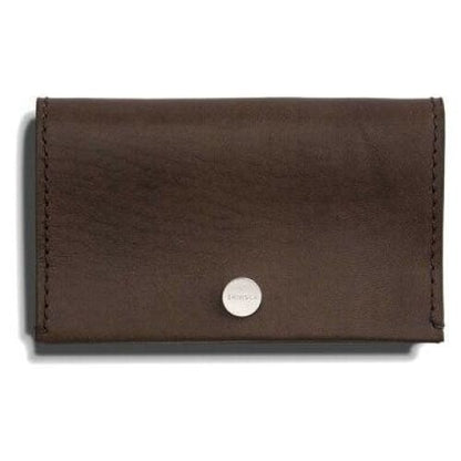Shinola Premium Deep Brown Leather Small Card Case - Wallet