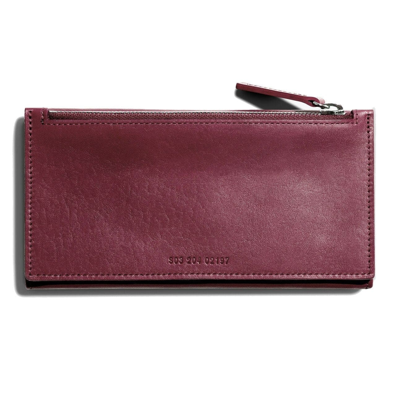 Shinola Signature Snap Closure Burgundy Leather Wallet 887365233270