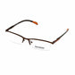 Skechers SE3084-MBRN Matte Brown Rectangular Men's Metal Eyeglasses 715583652552