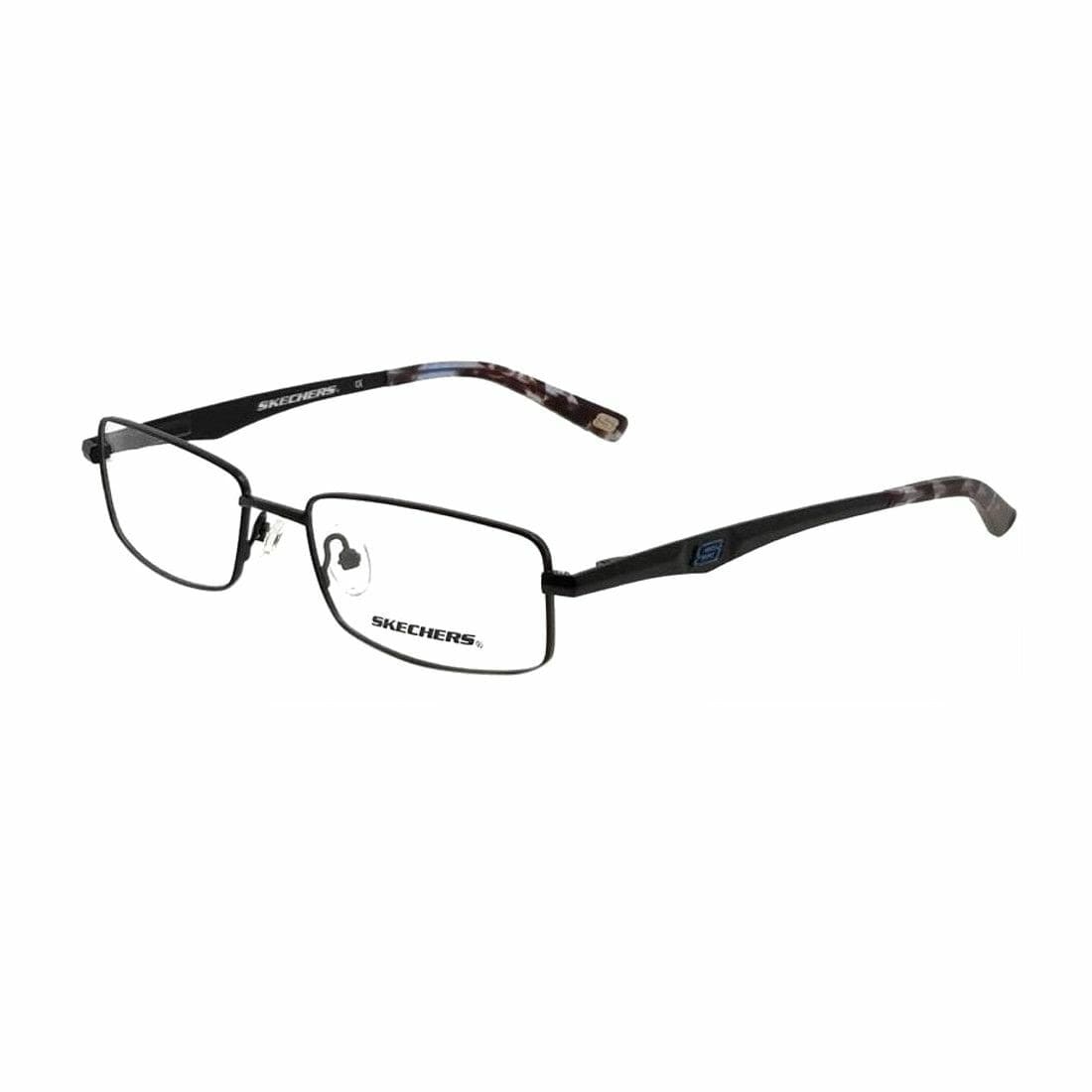 Skechers SE3125-L19 Matte Black Rectangular Men's Metal Eyeglasses 664689805334