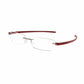 TAG Heuer TH3942-012 Reflex 3 Pure Rouge Cardinal Rimless Rectangular Eyeglasses Frames 66394201260150