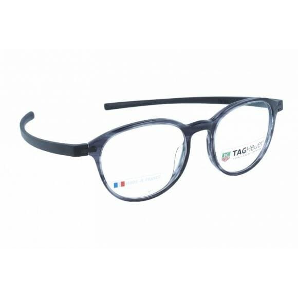 TAG Heuer 3953 Reflex 3 Round Prescription Rx Eyeglasses Frames - Grey - 66395300250170