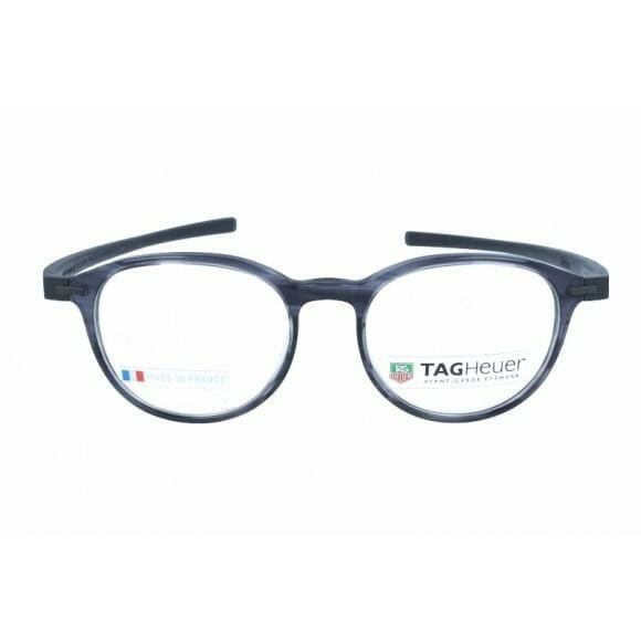 TAG Heuer 3953 Reflex 3 Round Prescription Rx Eyeglasses Frames - Grey - 66395300250170