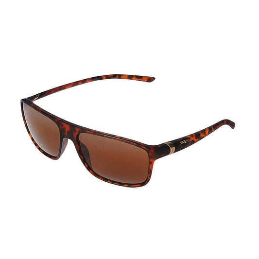 TAG Heuer 6041-210 27 Degree Urban Tortoise Square Brown Polarized Lens Men's Sunglasses 751105390823