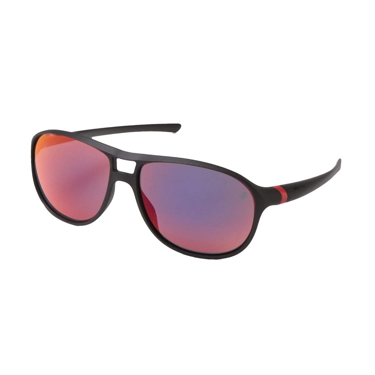 TAG Heuer 6043-113 27 Degree Urban Black Red Aviator Chrome Red Lens Sunglasses 818225834320