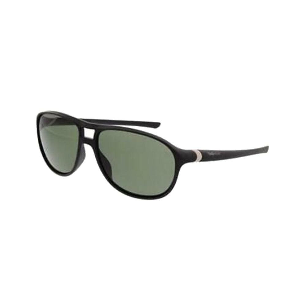 TAG Heuer 6043-301 27 Degree Urban Matte Black Aviator Green Polarized Lens Sunglasses 751105390892