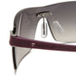 TAG Heuer 7506-107 Shield Violet Rectangular Grey Gradient Lens Sunglasses 667506107660003