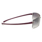 TAG Heuer 7506-107 Shield Violet Rectangular Grey Gradient Lens Sunglasses 667506107660003