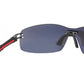 TAG Heuer 7671-106 Track S Black Red Rectangular Grey Outdoor Lens Sunglasses 667671106670003