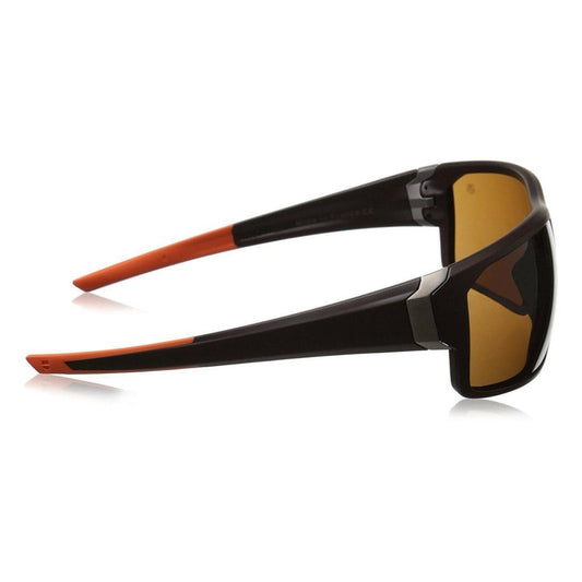 TAG Heuer TH9222-202 Racer Brown Orange Wraparound Sunglasses 751105388639