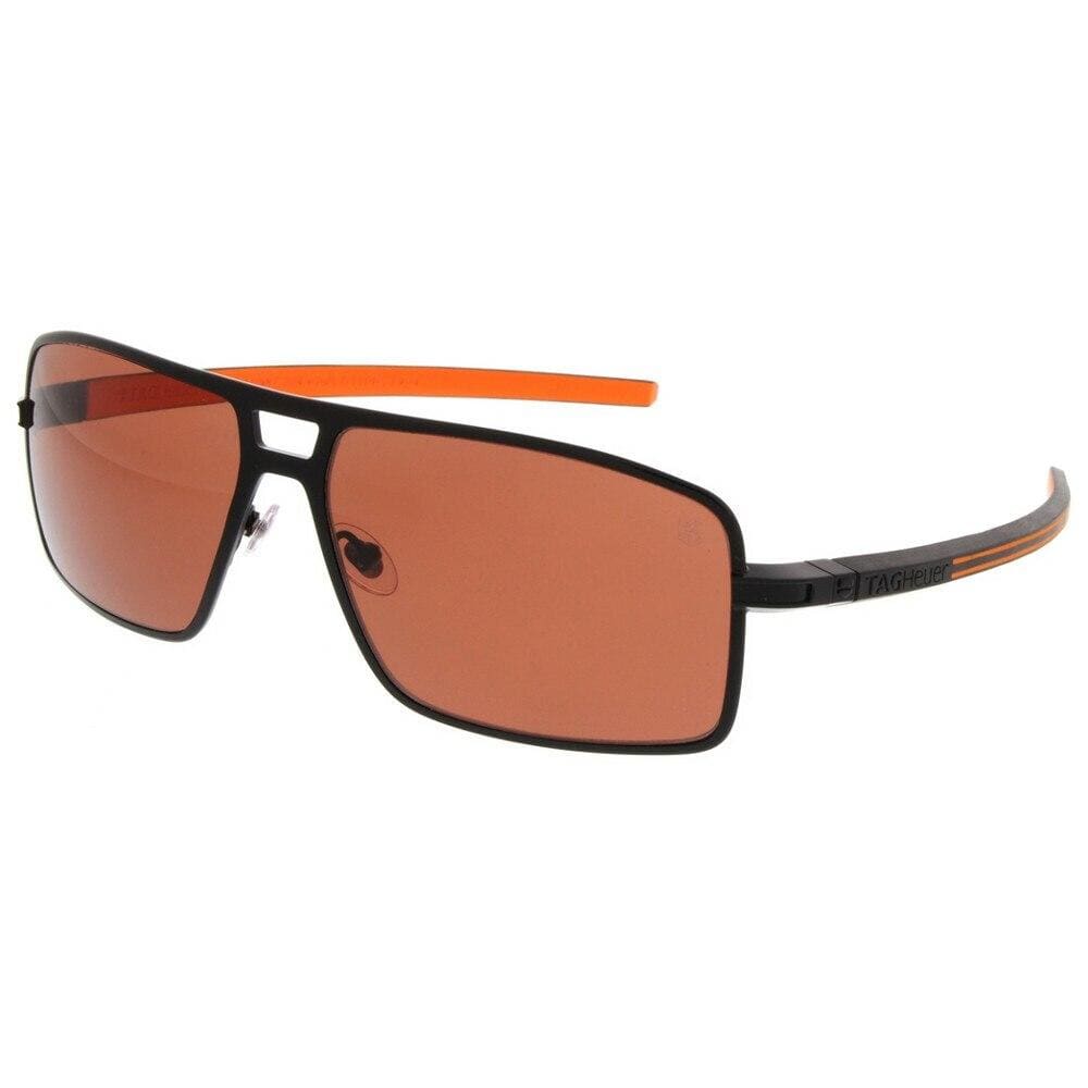 TAG Heuer Ayrton Senna Edition 0987 204 Black / Orange With Brown HD Lens Mens Sunglasses