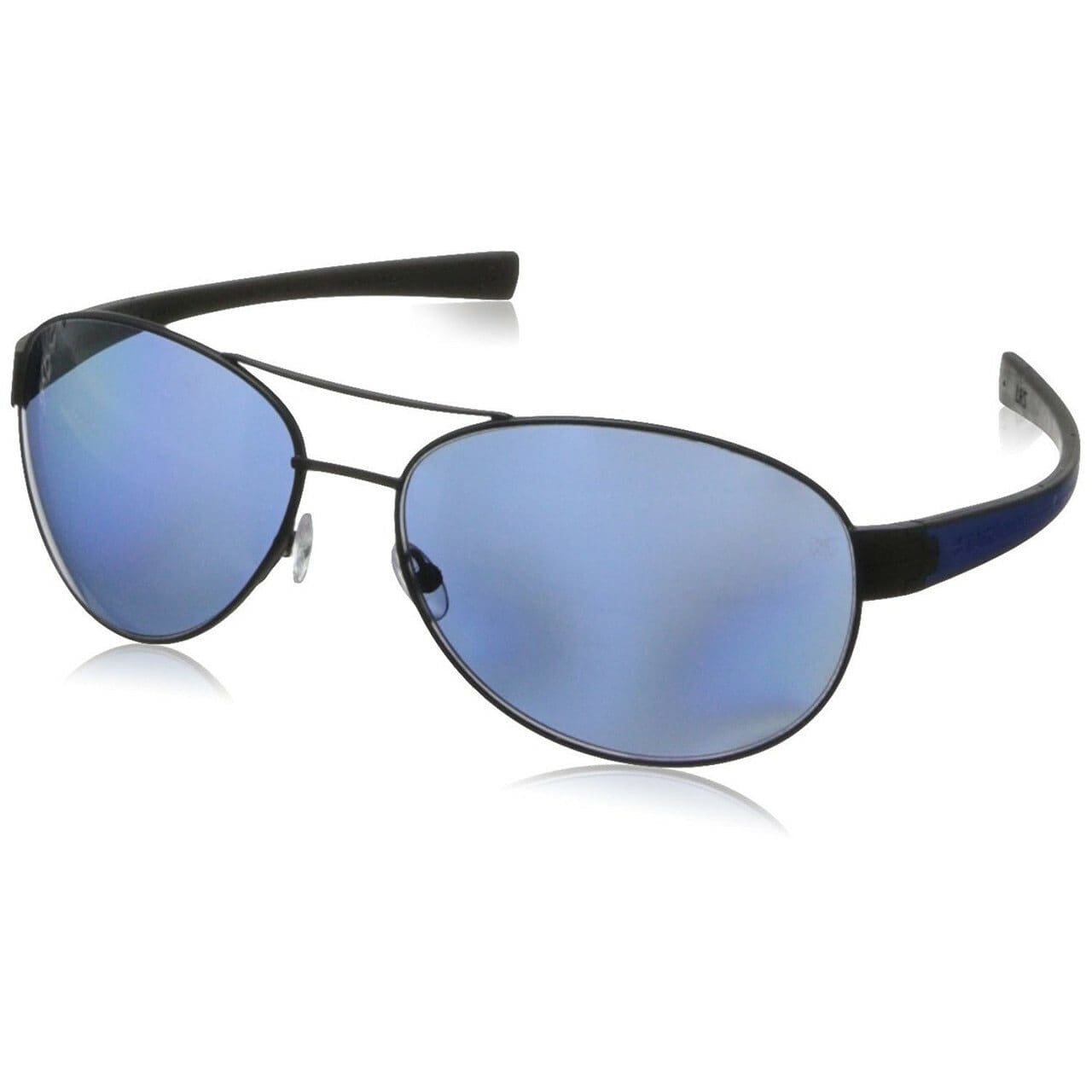 TAG Heuer LRS 0253 404 Blue / Black 62mm Polarized Blue Lens Aviator Sunglasses 660253404621603
