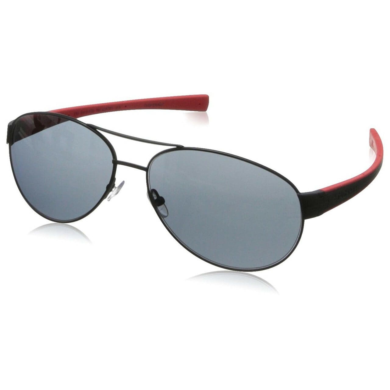 TAG Heuer LRS 0256 110 Sunglasses Black / Red Frame With Grey Outdoor Lens 660256110621503