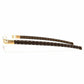 TAG Heuer Men's L-Type T 0152 003 Gold Brown Praline Leather Eyeglasses Frames 66015200358170 0751105383788