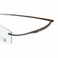 TAG Heuer TH0344-013 Spring Carbon Brown Rectangular Eyeglasses 751105382002