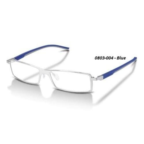 TAG Heuer TH0803-004 White Blue Rectangular Metal Eyeglasses