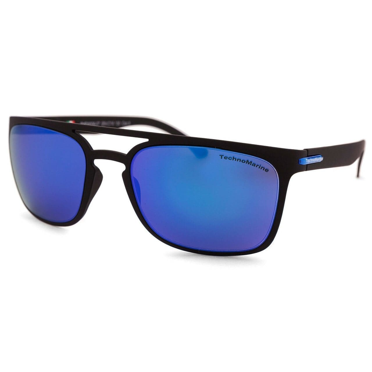 Technomarine Manta Ray TMEW006 Sunglasses Rectangular Frame - TMEW006-07 Blue Lens / Black Frame 886678969333