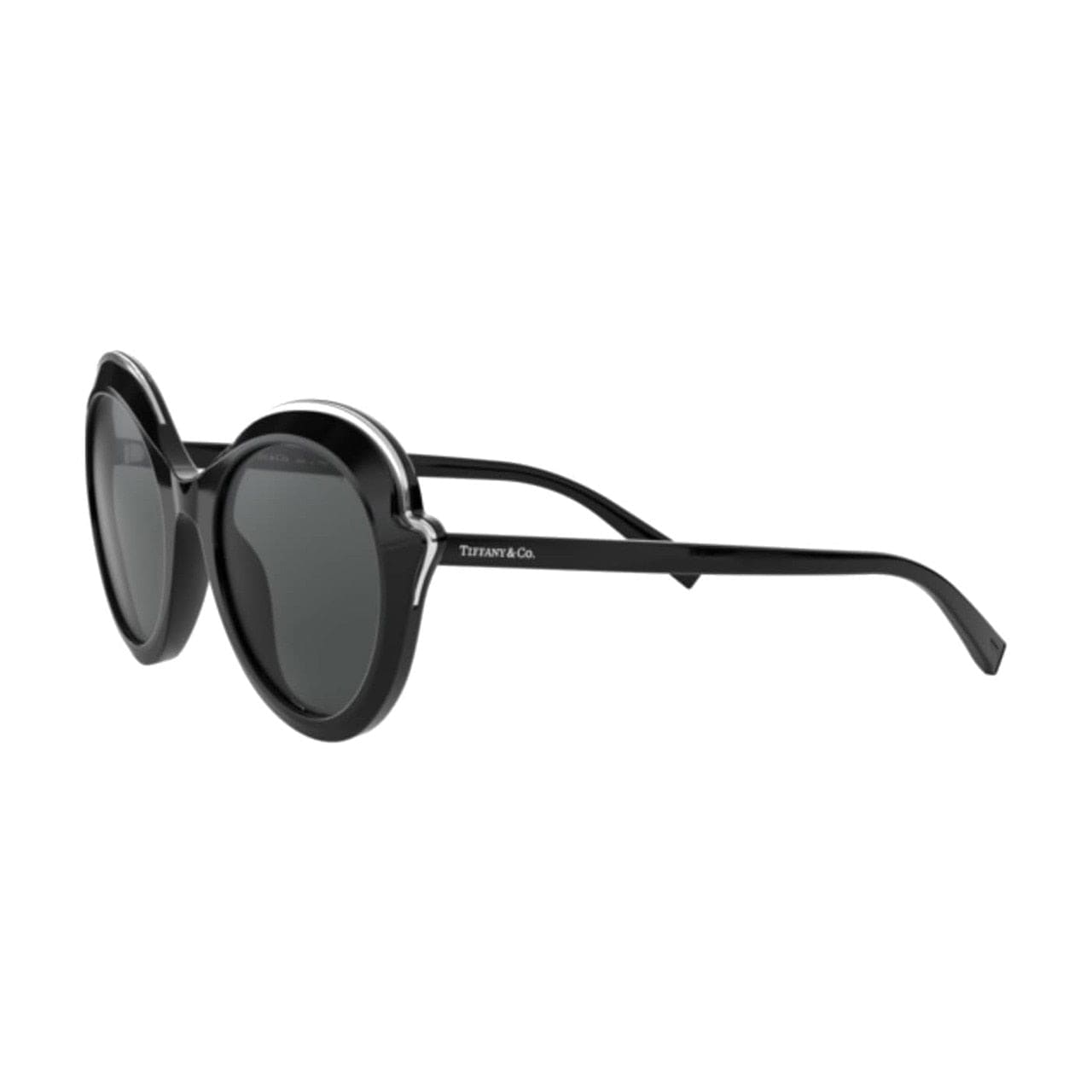 Tiffany & Co. TF4155-80013F Black Cat-Eye Grey Lens Women’s 