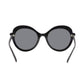 Tiffany & Co. TF4155-80013F Black Cat-Eye Grey Lens Women's Plastic Sunglasses 8053672983036