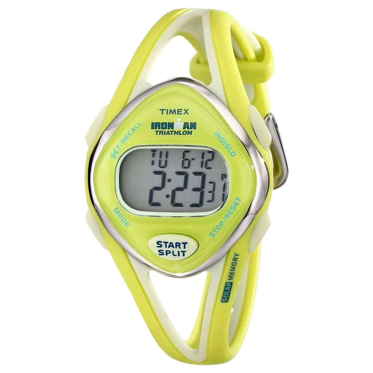 Timex Ironman Sleek Ladies Lime Green Digital Sports Watch T5K656 753048884759