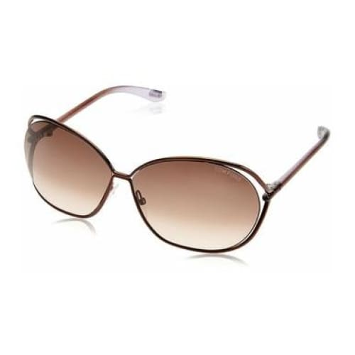Tom Ford TF157-48F Carla Shiny Brown Oversize Soft Square 