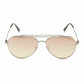Tom Ford TF497-28Z Indiana Rosegold Aviator Bordeaux Gradient Lens Women's Sunglasses 664689828470