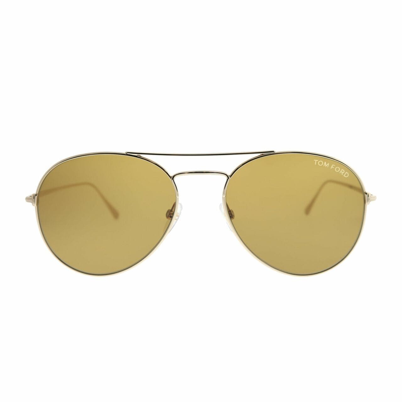 Tom Ford TF551-28E Ace Shiny Rosegold Aviator Brown Lens Metal Sunglasses 664689879762