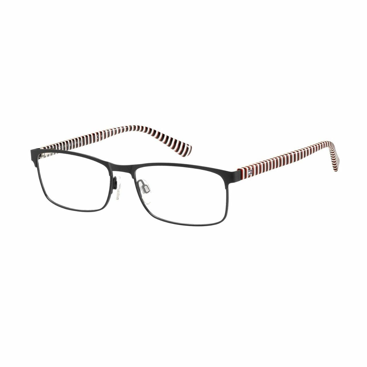 Tommy Hilfiger TH1529-0807 Black Rectangular Men's Metal Eyeglasses 762753224873