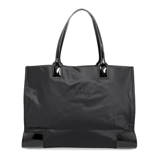 Tory Burch Ella Patent Nylon Black Women's Shoulder Tote Bag TB 60978-001 192485320046
