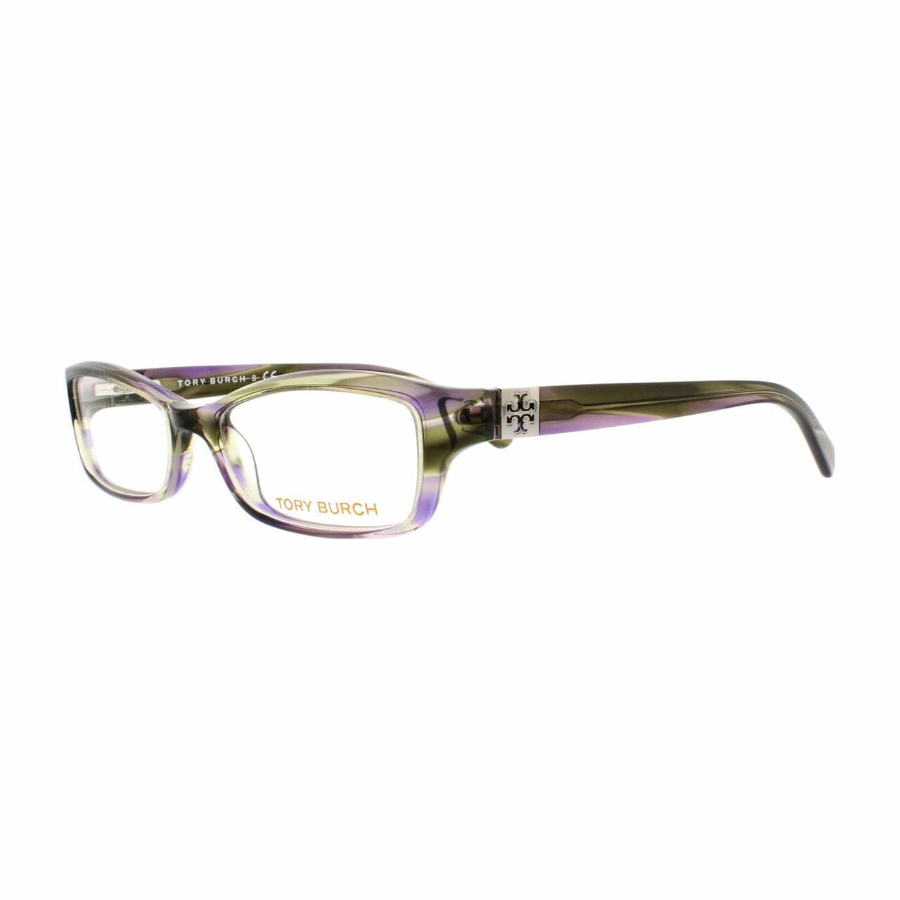 Tory Burch TY2010-745 Purple Tortoise Rectangular Women's Plastic Eyeglasses 642878944897