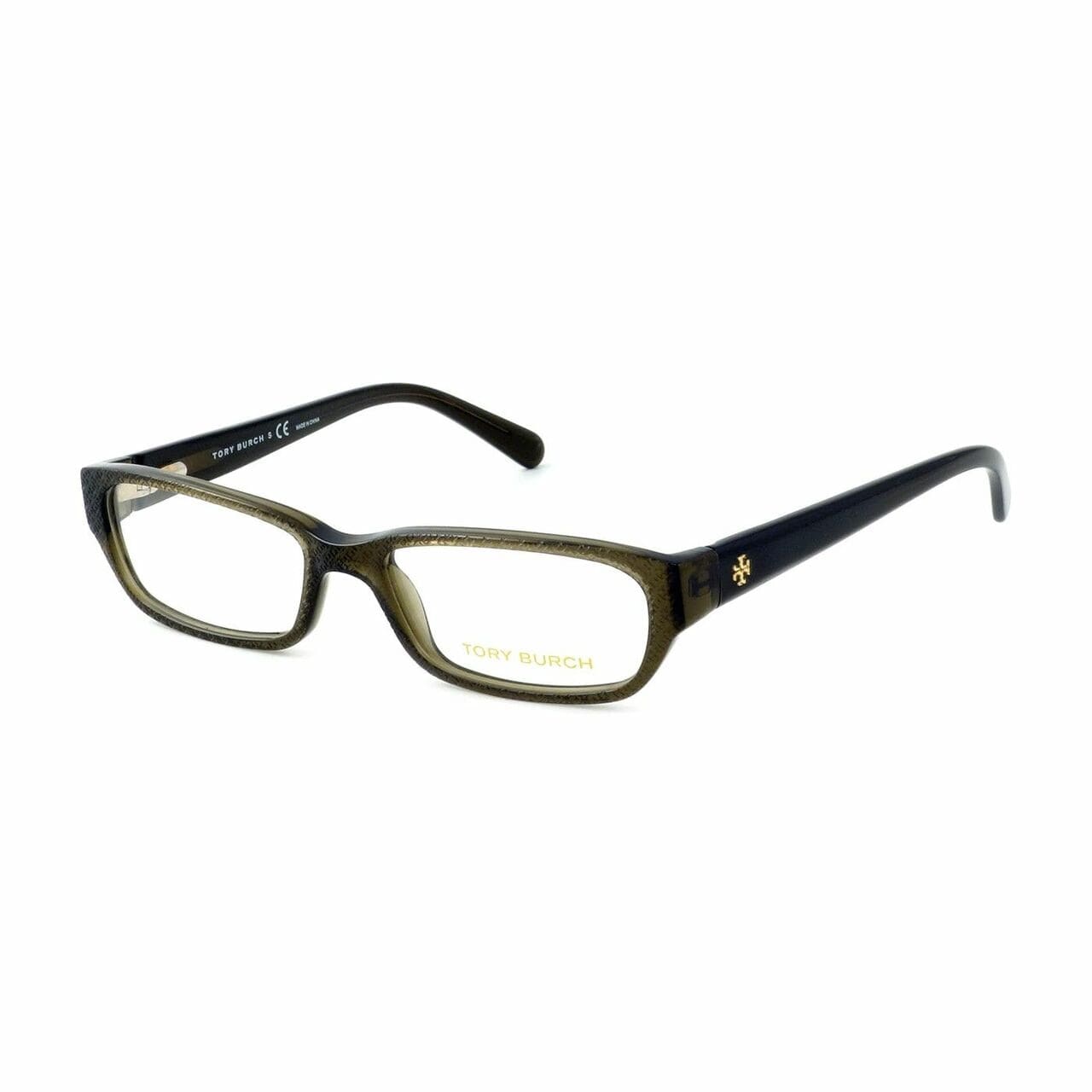 Tory Burch TY2027-735 Olive Green Rectangular Women's Plastic Eyeglasses 737368800194