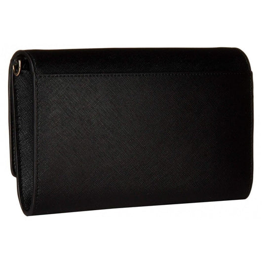 Tory Burch Robinson Black Leather Chain Wallet - Handbags