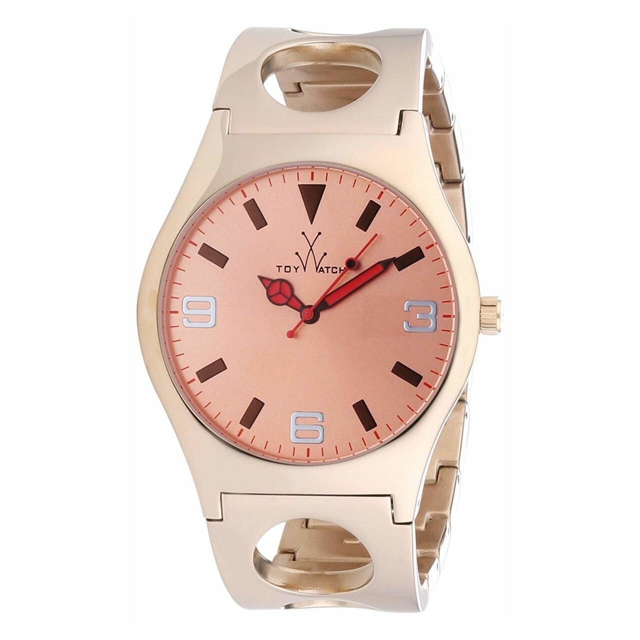 ToyWatch CU11PG Only Time Cuff Pink Stainless Rosegold Dial Women's Watch 8033501917395