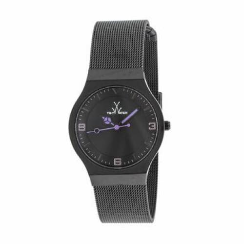 ToyWatch MH09BK Black PVD Stainless Purple Marker Dial 