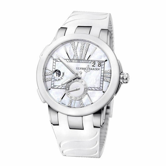 ULYSSE NARDIN 243-10/391 Executive Dual Time Automatic Ladies Watch 
